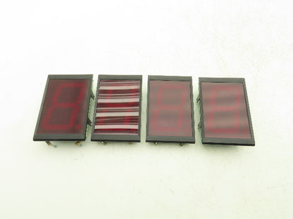 Wibond SA40-11SRWA Digit 4" Red LED Display Screen Lot of 4