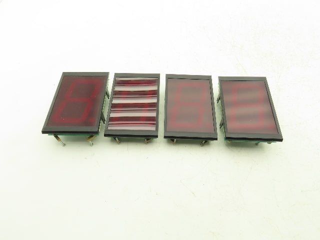 Wibond SA40-11SRWA Digit 4" Red LED Display Screen Lot of 4