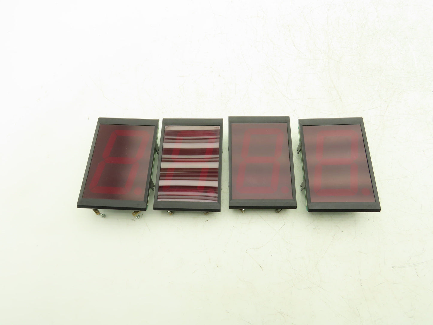 Wibond SA40-11SRWA Digit 4" Red LED Display Screen Lot of 4