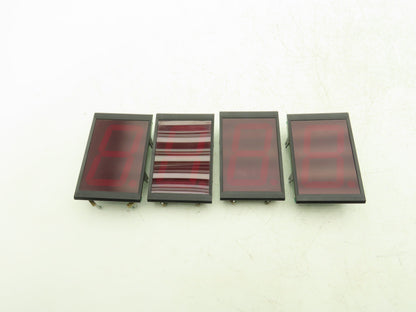 Wibond SA40-11SRWA Digit 4" Red LED Display Screen Lot of 4