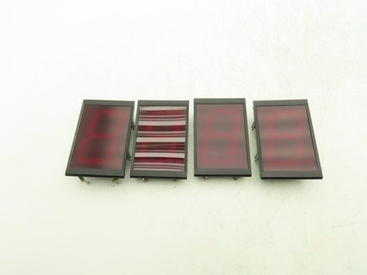 Wibond SA40-11SRWA Digit 4" Red LED Display Screen Lot of 4