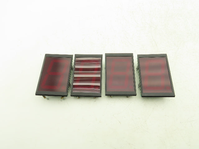 Wibond SA40-11SRWA Digit 4" Red LED Display Screen Lot of 4
