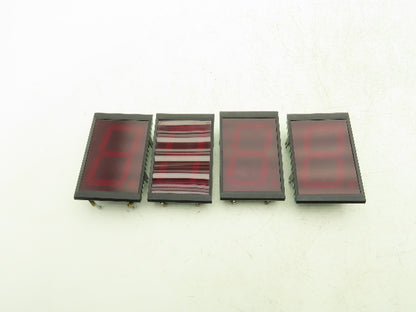 Wibond SA40-11SRWA Digit 4" Red LED Display Screen Lot of 4