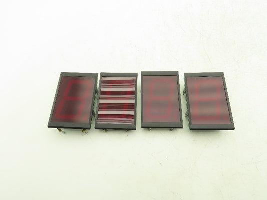 Wibond SA40-11SRWA Digit 4" Red LED Display Screen Lot of 4