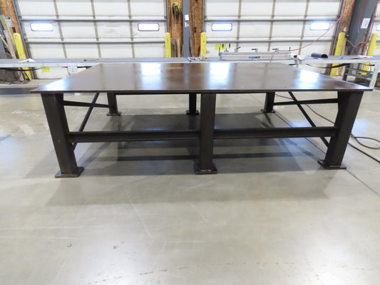 13/16" Thick Top Steel Fabrication Welding Layout Table Work Bench 120"x85"x33"