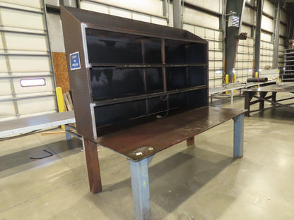 5/8" Thick Top Steel Fabrication Welding Layout Table Work Bench 96"x48"x32"
