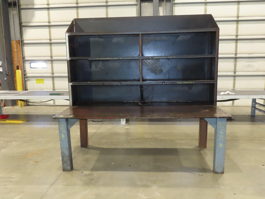 5/8" Thick Top Steel Fabrication Welding Layout Table Work Bench 96"x48"x32"