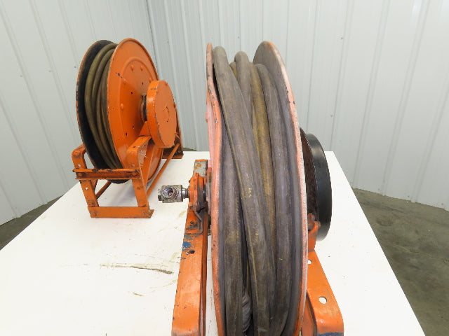 Hannay Reels 818-23-24C SR Retractable Industrial Air Hose Reel 1/2" Lot Of 2