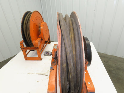Hannay Reels 818-23-24C SR Retractable Industrial Air Hose Reel 1/2" Lot Of 2