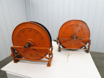 Hannay Reels 818-23-24C SR Retractable Industrial Air Hose Reel 1/2" Lot Of 2