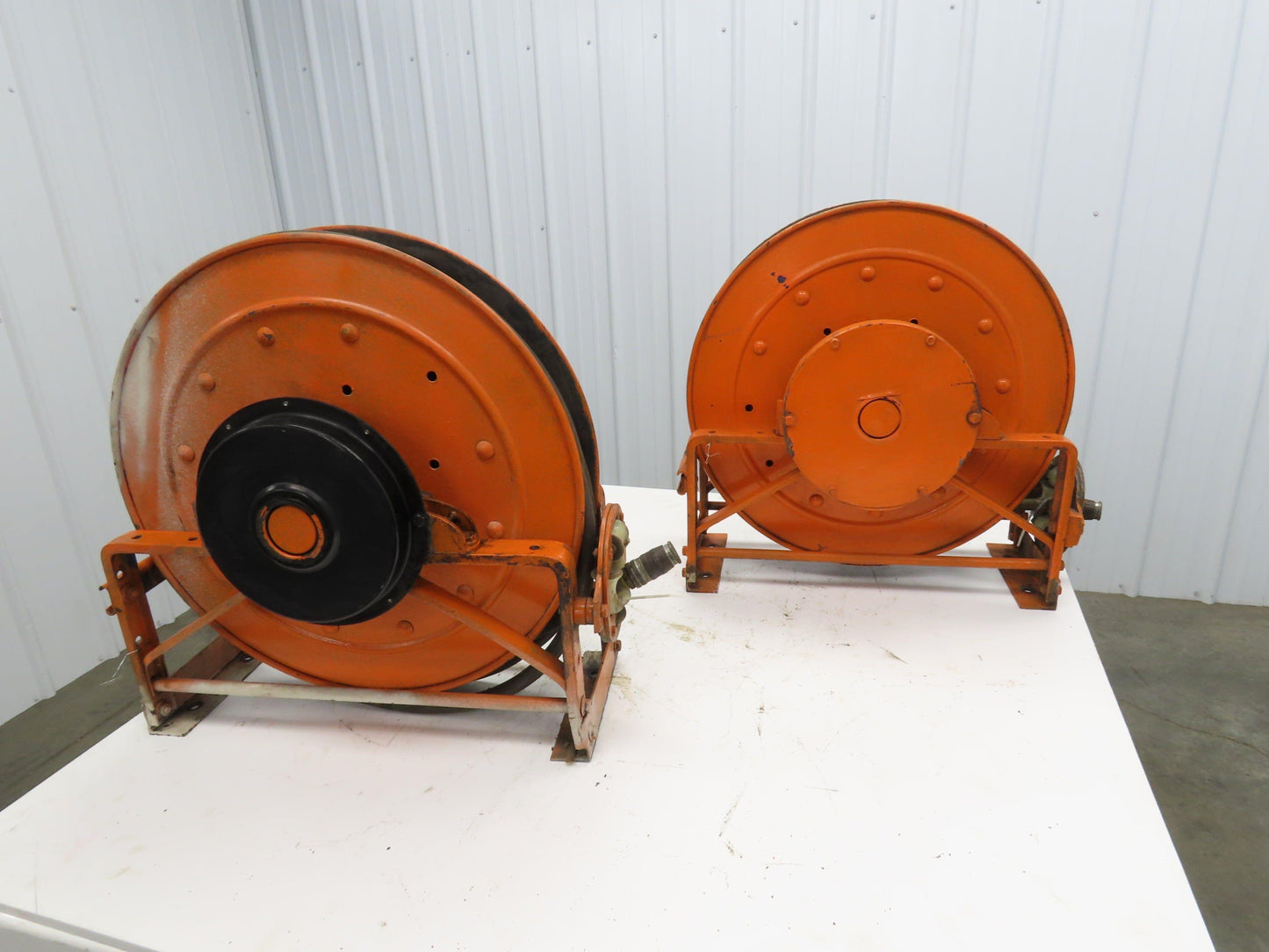 Hannay Reels 818-23-24C SR Retractable Industrial Air Hose Reel 1/2" Lot Of 2