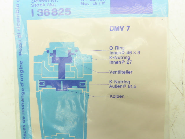 Knorr-Bremse I 36825 Pneumatic Air Regulator Repair Kit