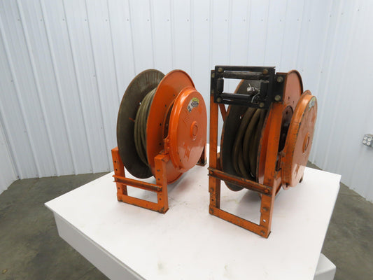 Hannay Reels 818-25-26B TR Retractable Industrial Water Hose Reel Lot Of 2