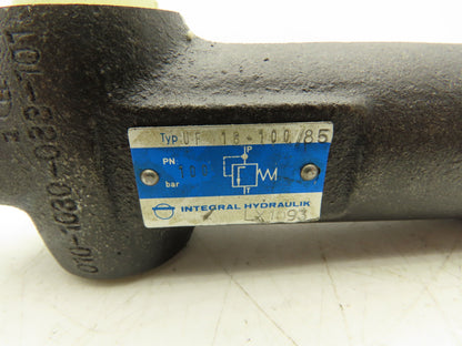 Integral Hydraulik UF18-100/85 Hydraulic Valve Lot of 2
