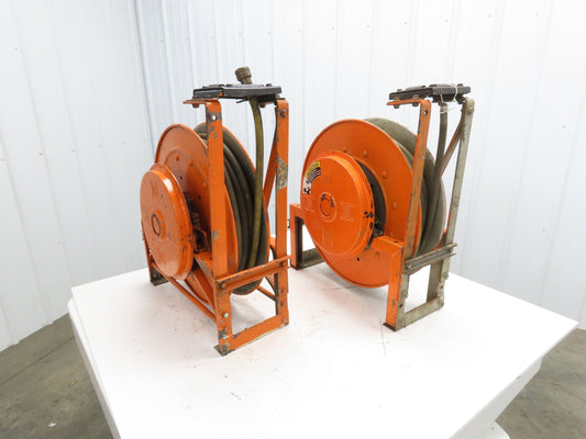 Hannay Reels 716-23-24 J VR Retractable Industrial Air Hose Reel 1/2" Lot Of 2