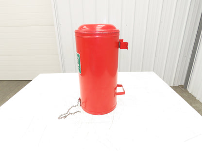 Cotton Goods Vintage Fite Rite Woolen Fire & First Aid Blanket With Cannister