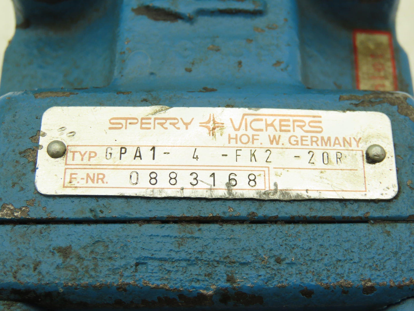 Sperry Vickers GPA1-4-FK2-20R Low Noise Gear Pump