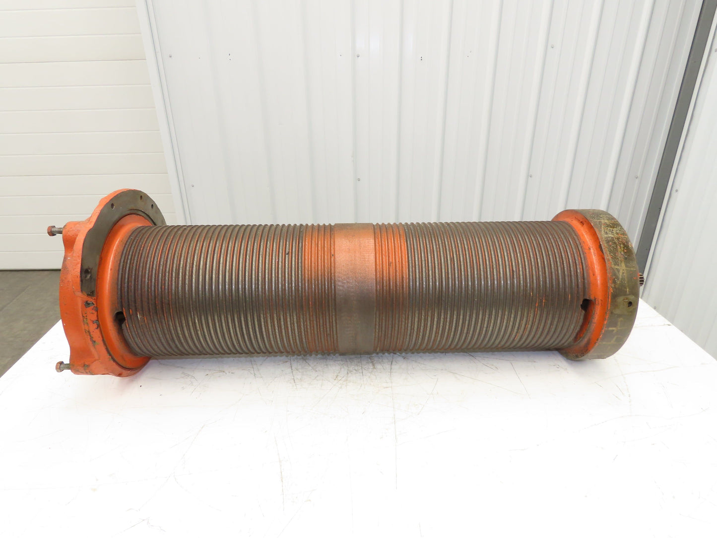 P&H Cleveland Tramrail 4 Ton Bridge Crane Hoist Wire Rope Cable Drum 15' 6" Lift