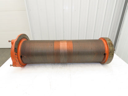 P&H Cleveland Tramrail 4 Ton Bridge Crane Hoist Wire Rope Cable Drum 15' 6" Lift