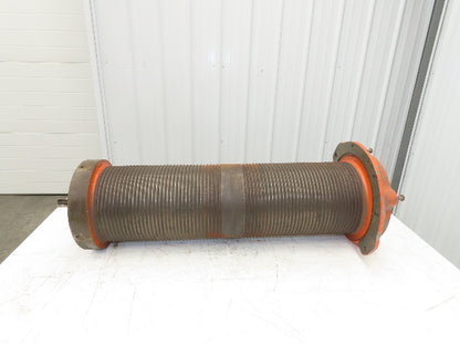 P&H Cleveland Tramrail 4 Ton Bridge Crane Hoist Wire Rope Cable Drum 15' 6" Lift
