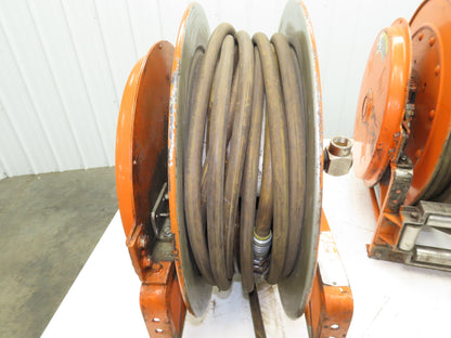Hannay Reels 818-23-24B SR Retractable Industrial Water Hose Reel 1/2" Lot Of 2