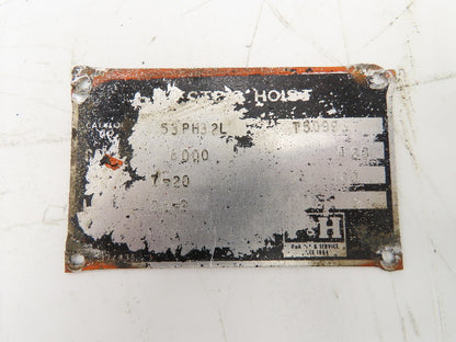 P&H Cleveland Tramrail 4 Ton Bridge Crane Hoist Wire Rope Cable Drum 28' Lift