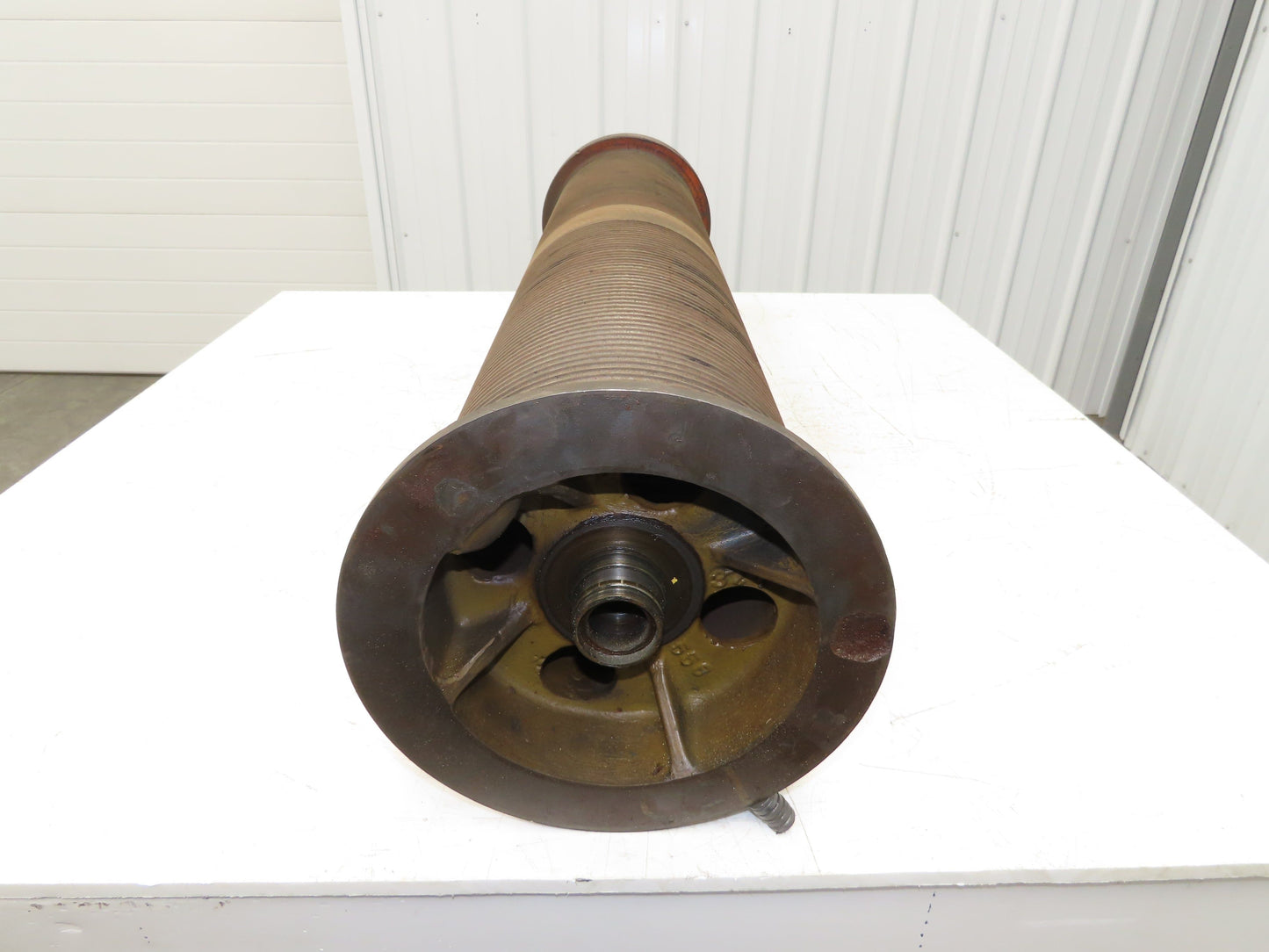 P&H Cleveland Tramrail 4 Ton Bridge Crane Hoist Wire Rope Cable Drum 28' Lift