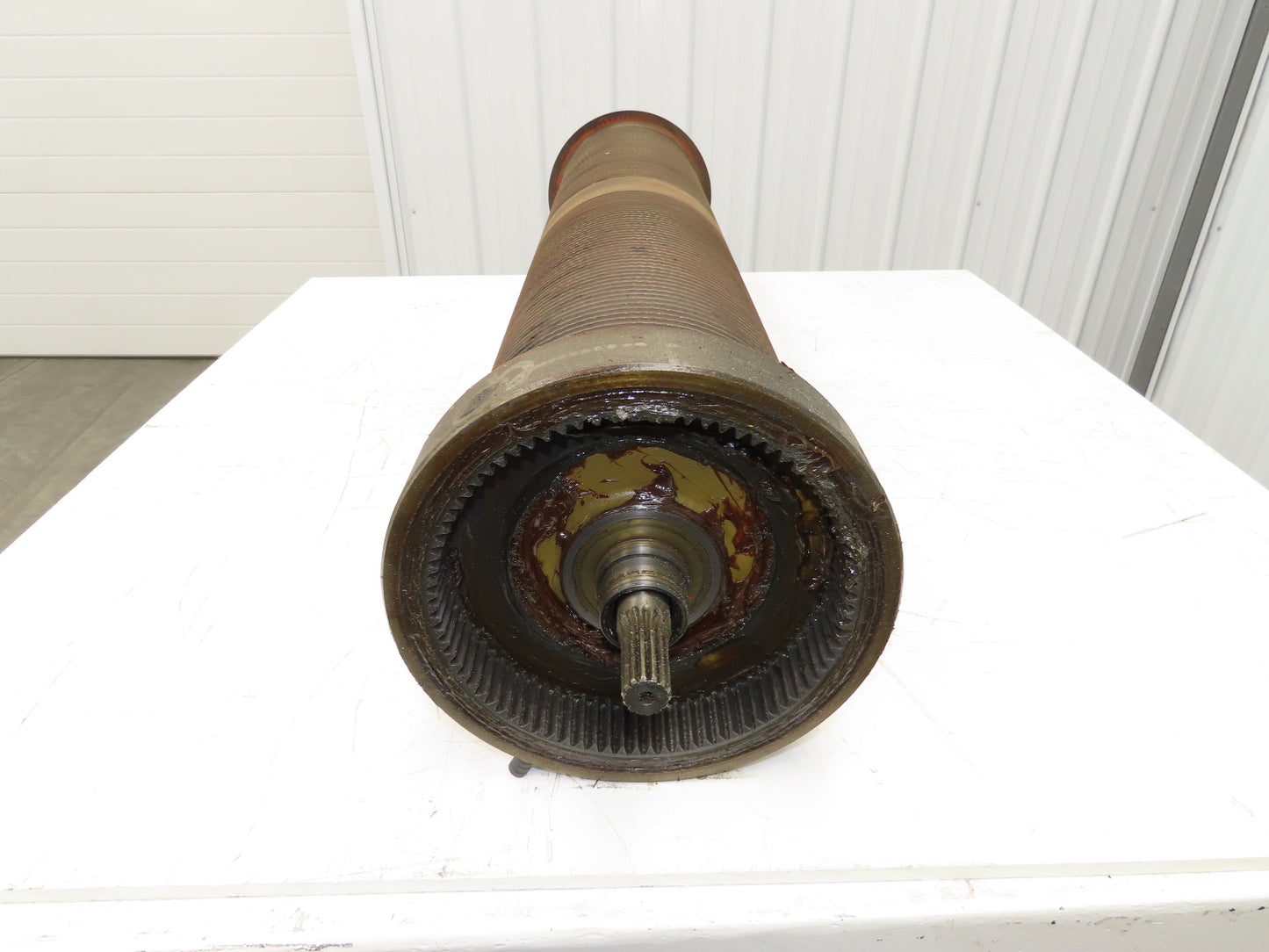 P&H Cleveland Tramrail 4 Ton Bridge Crane Hoist Wire Rope Cable Drum 28' Lift