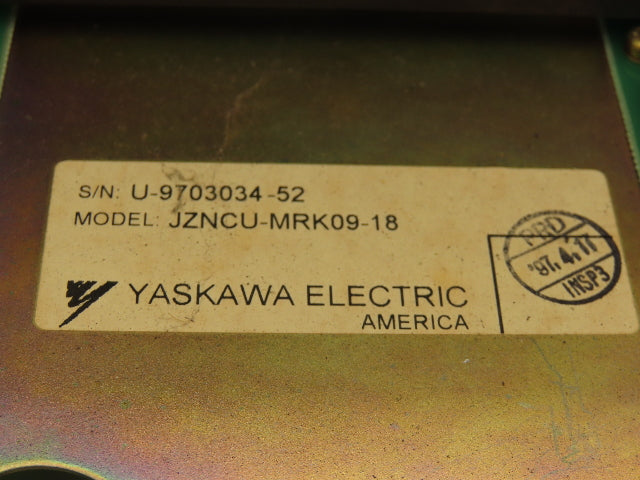 Yaskawa Electric JZNCU-MRK09-18 Robotics Control System