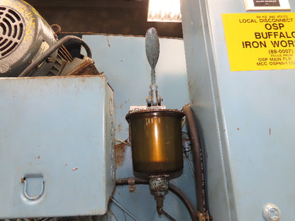 Buffalo 1/2 Mechanical Iron Worker UIW 50 Ton 3 HP 460V Shear Punch Cutter