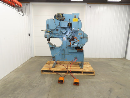 Buffalo 1/2 Mechanical Iron Worker UIW 50 Ton 3 HP 460V Shear Punch Cutter