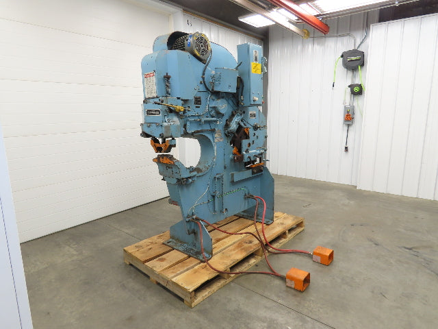 Buffalo 1/2 Mechanical Iron Worker UIW 50 Ton 3 HP 460V Shear Punch Cutter