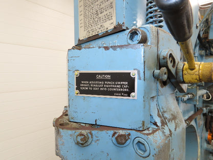 Buffalo 1/2 Mechanical Iron Worker UIW 50 Ton 3 HP 460V Shear Punch Cutter