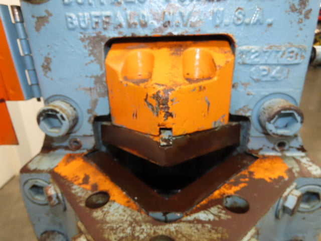 Buffalo 1/2 Mechanical Iron Worker UIW 50 Ton 3 HP 460V Shear Punch Cutter