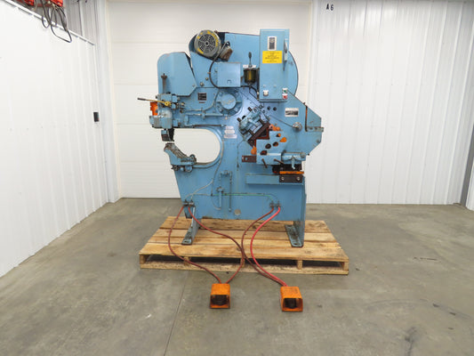 Buffalo 1/2 Mechanical Iron Worker UIW 50 Ton 3 HP 460V Shear Punch Cutter