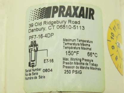 Praxair PF7-16-4DP Filter 1/2" NPT 150°F 250 psig