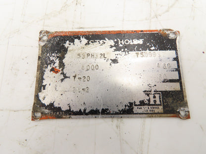 P&H Cleveland Tramrail 4 Ton Bridge Crane Hoist Cable Drum Gearbox Gear Case