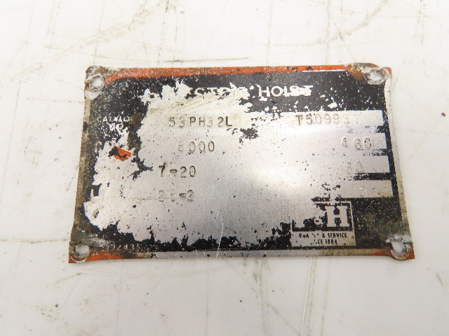 P&H Cleveland Tramrail 4 Ton Bridge Crane Hoist Cable Drum Gearbox Gear Case