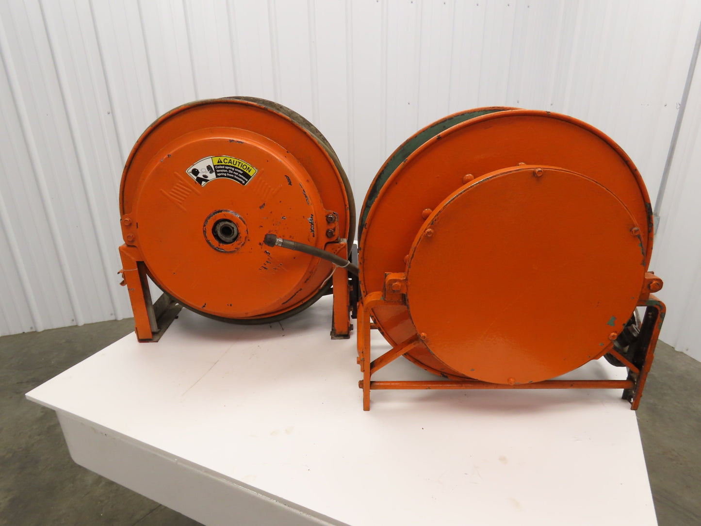 Hannay Reels 818-23-24B SR Retractable Industrial Water Hose Reel 1/2" Lot Of 2