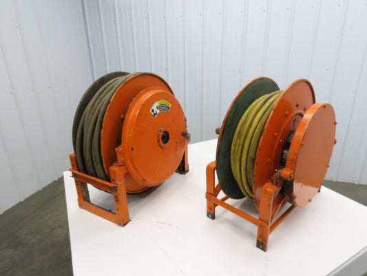 Hannay Reels 818-23-24B SR Retractable Industrial Water Hose Reel 1/2" Lot Of 2