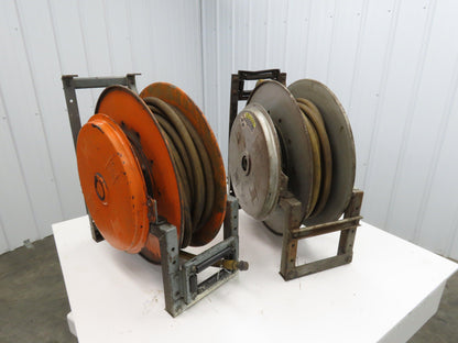 Hannay Reels 818-25-26B TR Retractable Industrial Water Hose Reel 3/4" Lot Of 2