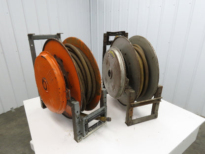 Hannay Reels 818-25-26B TR Retractable Industrial Water Hose Reel 3/4" Lot Of 2
