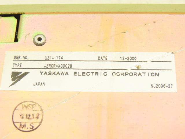 Yaskawa JZRCR-XC002B Motoman Robot Controller Servo Module