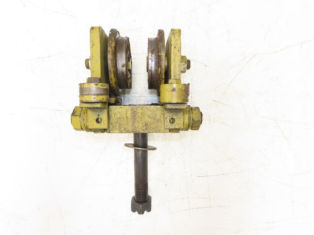 Yale Bridge Crane Trolley End Truck Idler Head 5" Wheels 3-1/4" Beam