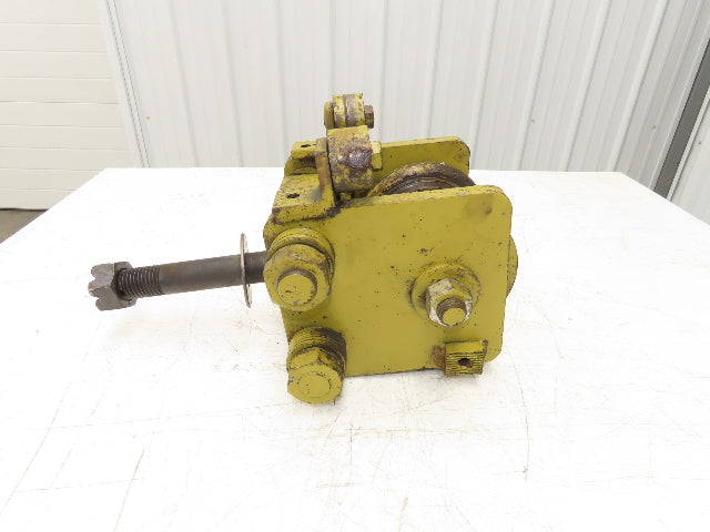 Yale Bridge Crane Trolley End Truck Idler Head 5" Wheels 3-1/4" Beam