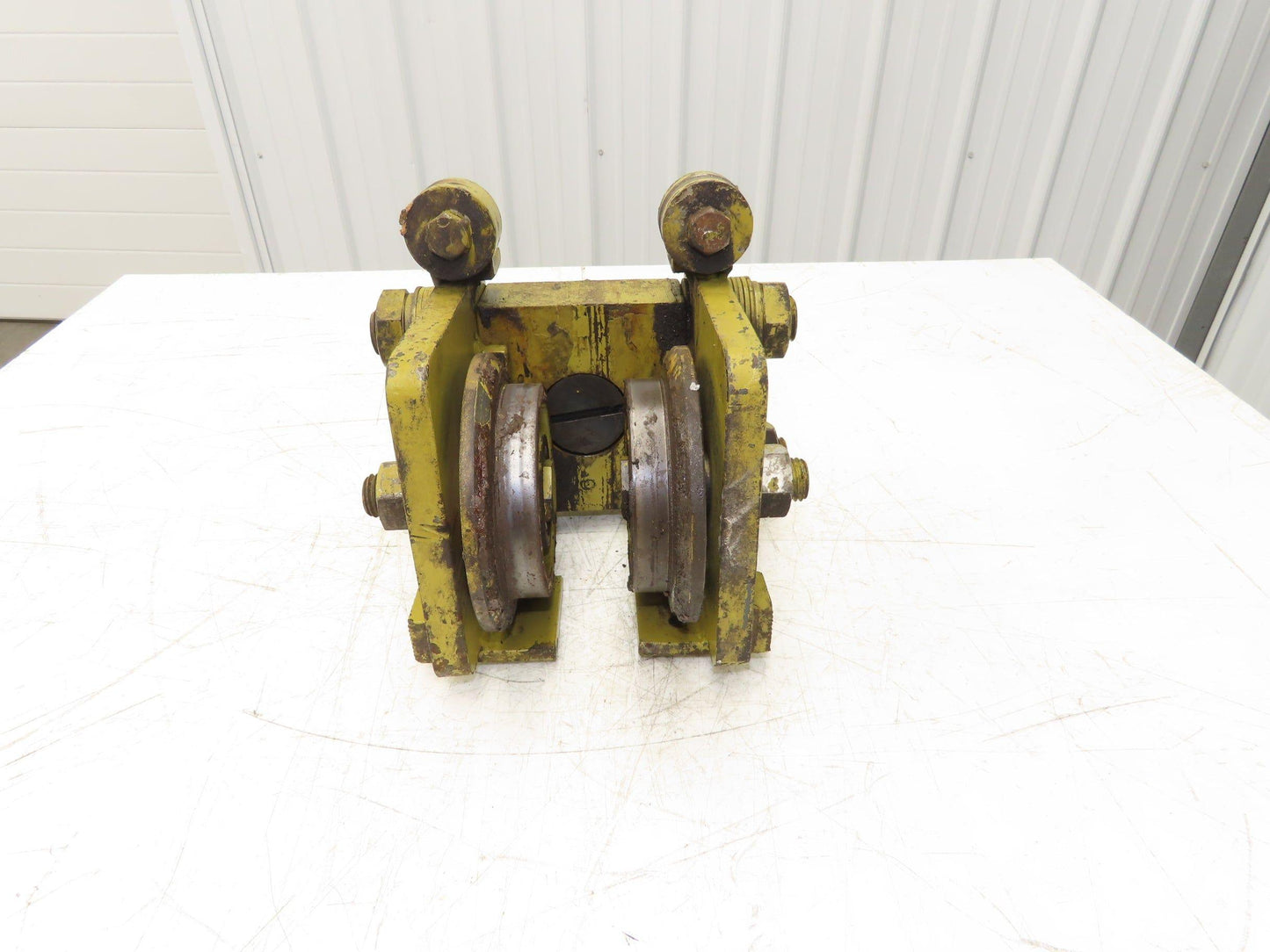 Yale Bridge Crane Trolley End Truck Idler Head 5" Wheels 3-1/4" Beam