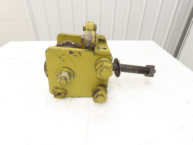 Yale Bridge Crane Trolley End Truck Idler Head 5" Wheels 3-1/4" Beam