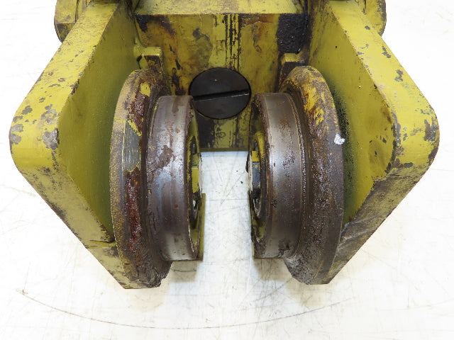 Yale Bridge Crane Trolley End Truck Idler Head 5" Wheels 3-1/4" Beam