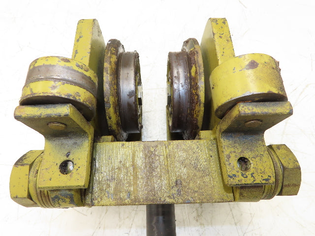 Yale Bridge Crane Trolley End Truck Idler Head 5" Wheels 3-1/4" Beam