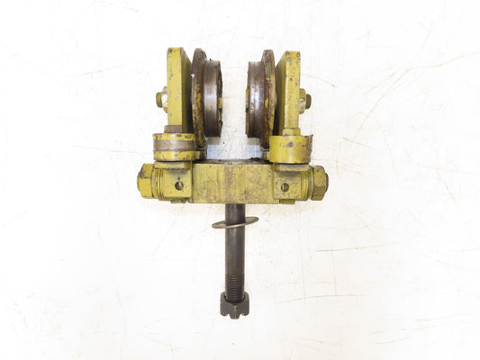 Yale Bridge Crane Trolley End Truck Idler Head 5" Wheels 3-1/4" Beam